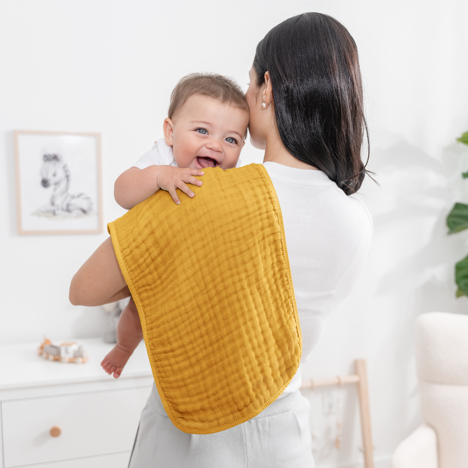 Muslin Burp Cloths Turmeric Baby Essentials Gift Set Comfy Cubs Everetts Place: Online Boutique