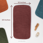 Muslin Burp Cloths Wine Color For Newborn Baby Gift Comfy Cubs Everetts Place: Online Boutique