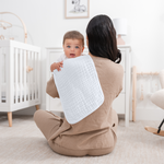 Muslin Burp Cloths in White for Newborns Comfy Cubs Comfy Cubs Everetts Place: Online Boutique