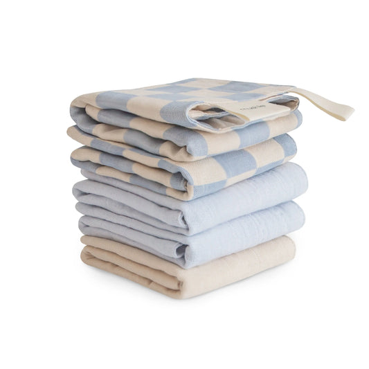Muslin Cotton Washcloths Made of 100 Percent Organic Cotton Mushie Everetts Place: Online Boutique 16.99
