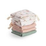 Mushie Muslin Cotton Washcloths Made of 100 Percent Organic Cotton - Home & Garden > Linens & Bedding > Towels > Bath Towels & Washcloths Muslin Cotton Washcloth