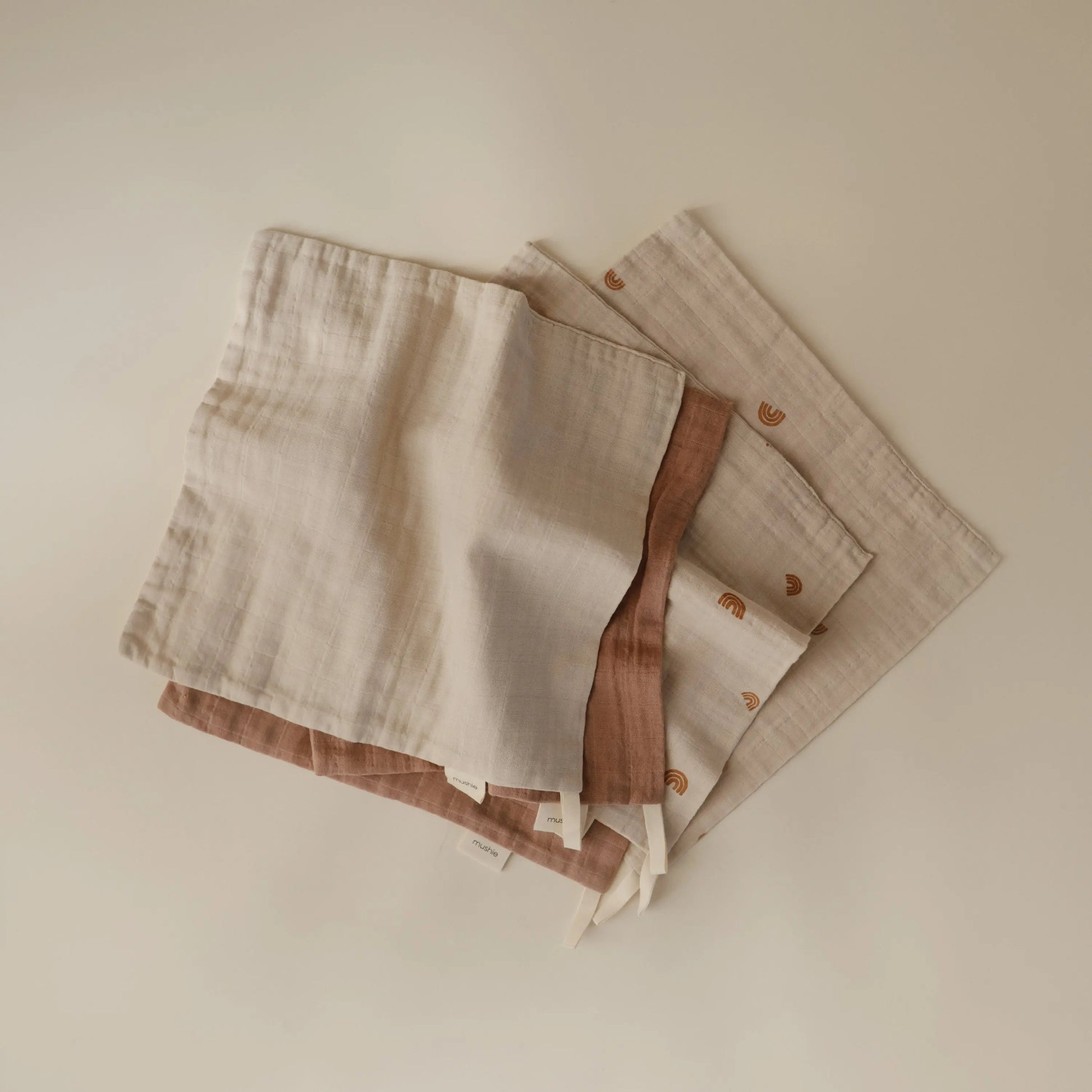 Muslin Cotton Washcloths Made of 100 Percent Organic Cotton Mushie Everetts Place: Online Boutique