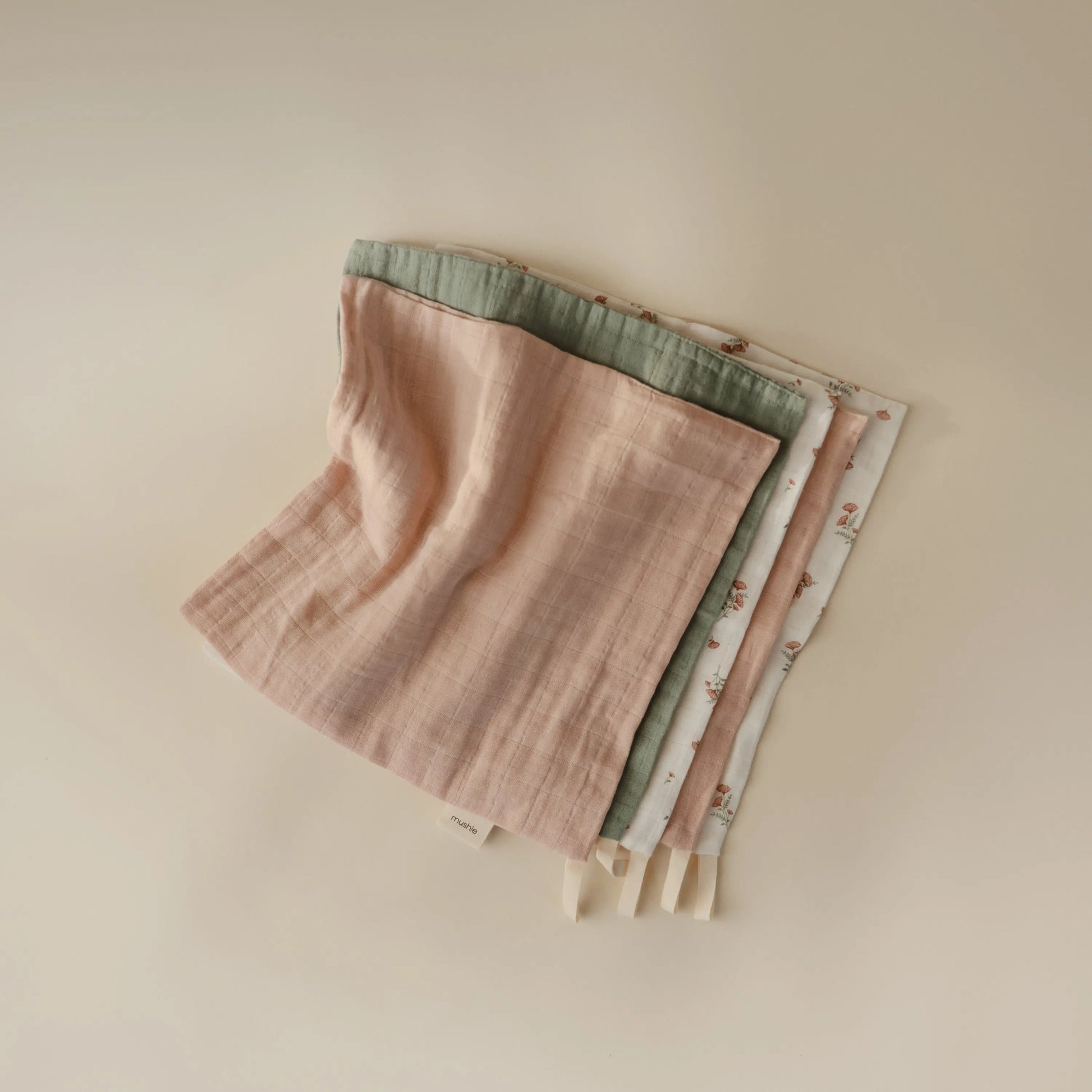Muslin Cotton Washcloths Made of 100 Percent Organic Cotton Mushie Everetts Place: Online Boutique