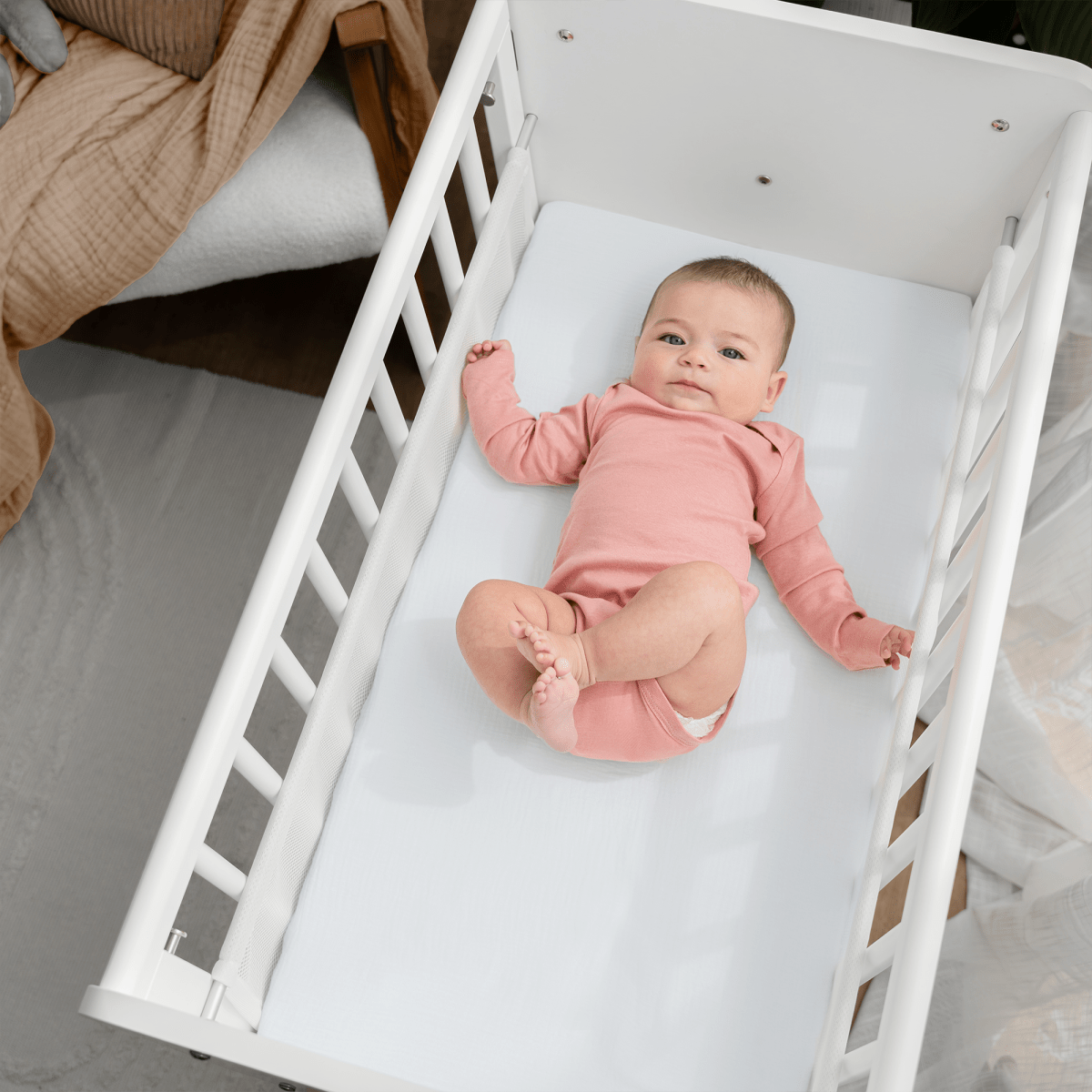 Comfy Cubs Muslin Fitted Bassinet Crib Sheet 100 Percent Cotton - Everetts Place Boutique - 