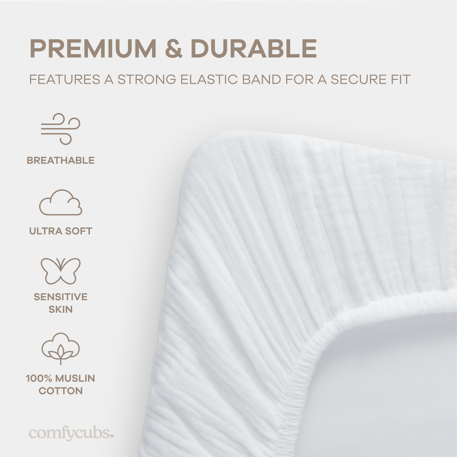 Muslin Fitted Bassinet Crib Sheet 100 Percent Cotton Comfy Cubs Everetts Place: Online Boutique
