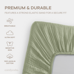 Muslin Fitted Bassinet Crib Sheet 100 Percent Cotton Comfy Cubs Everetts Place: Online Boutique