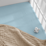 Muslin Fitted Bassinet Crib Sheet 100 Percent Cotton Comfy Cubs Everetts Place: Online Boutique
