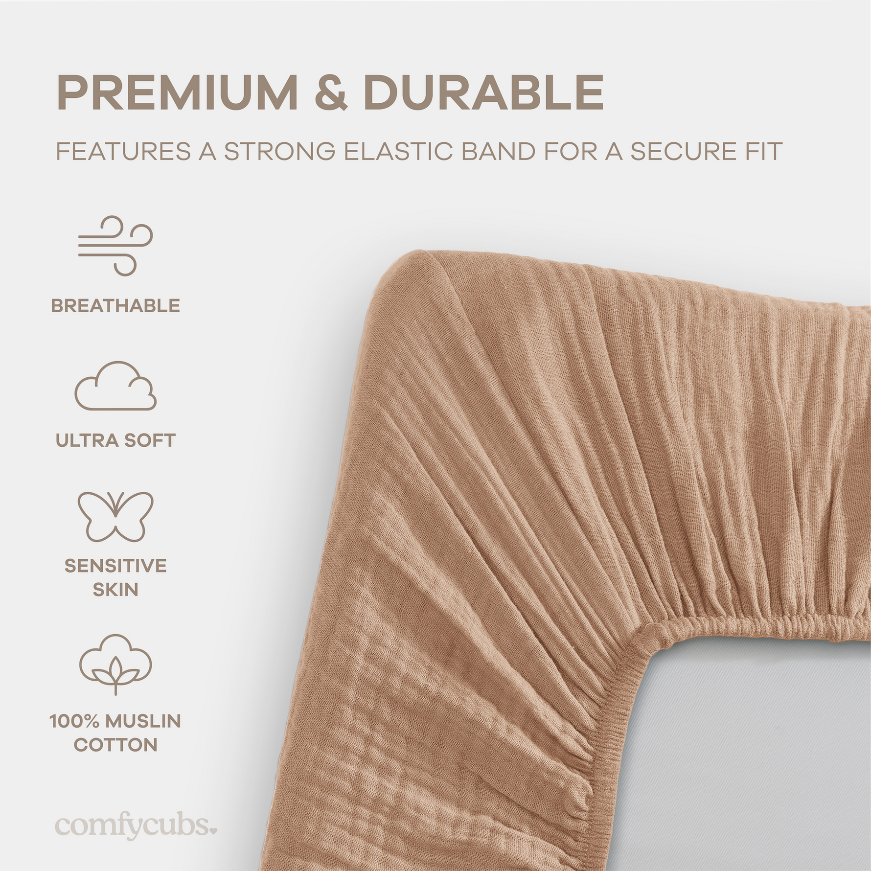 Muslin Fitted Bassinet Crib Sheet 100 Percent Cotton Comfy Cubs Everetts Place: Online Boutique