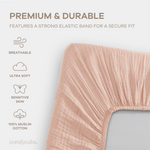 Muslin Fitted Bassinet Crib Sheet 100 Percent Cotton Comfy Cubs Everetts Place: Online Boutique