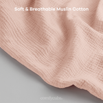 Muslin Nursing Cover Blush Hoop Breastfeeding Baby Privacy Comfy Cubs Everetts Place: Online Boutique