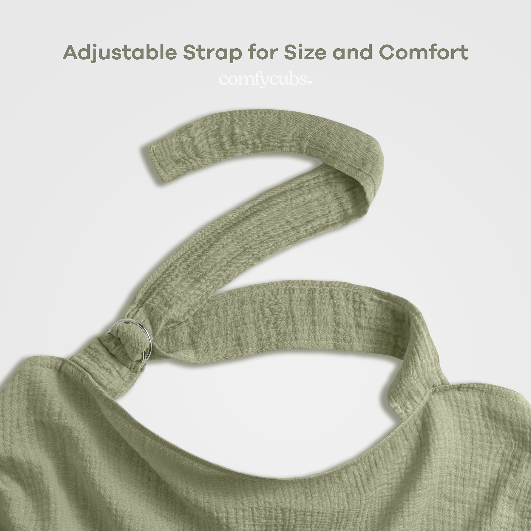 Muslin Nursing Cover Sage Hoop for Baby Comfort and Privacy Comfy Cubs Everetts Place: Online Boutique