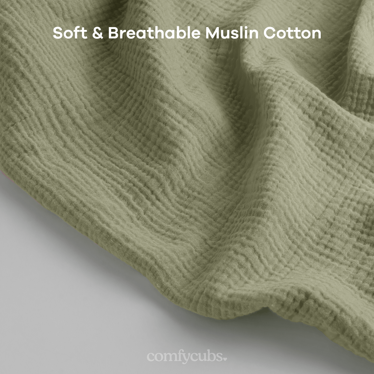 Comfy Cubs Muslin Nursing Cover Sage Hoop for Baby Comfort and Privacy - Everetts Place Boutique - 