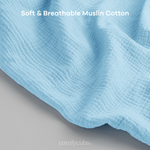 Muslin Nursing Cover Sky Blue Breastfeeding Cover Hoop Comfy Cubs Everetts Place: Online Boutique