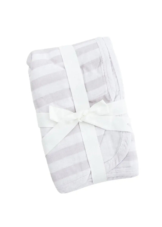 Muslin Quilt Striped Baby Blanket From Charlie Lou Baby Charlie Lou Baby Everetts Place: Online Boutique
