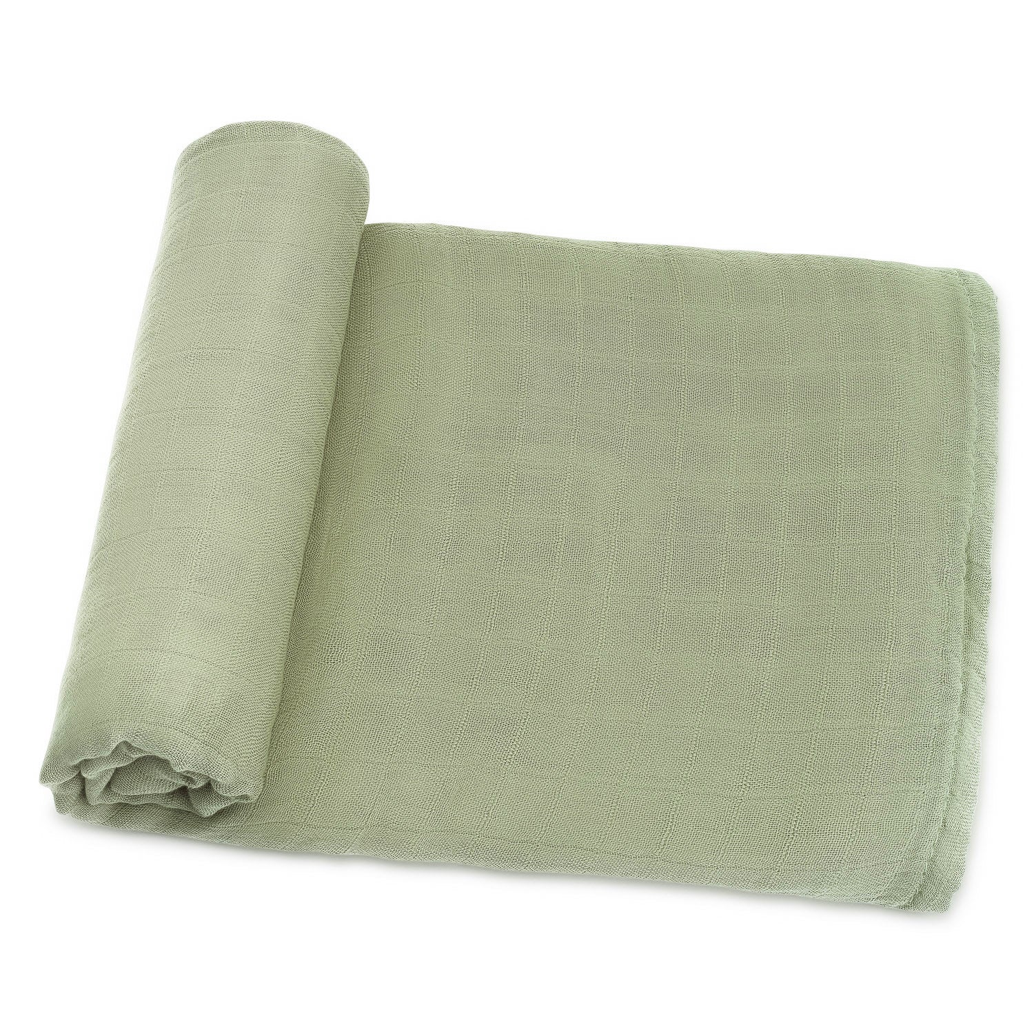 Muslin Sage Swaddle Blanket 1 Pack by Comfy Cubs for Babies Comfy Cubs Everetts Place: Online Boutique