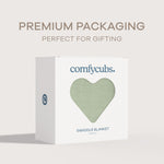 Muslin Sage Swaddle Blanket 1 Pack by Comfy Cubs for Babies Comfy Cubs Everetts Place: Online Boutique