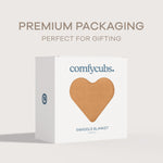 Muslin Swaddle Blanket Caramel 1 Pack For Newborns Comfy Cubs Everetts Place: Online Boutique