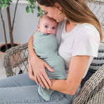 Muslin Swaddle Blanket Pacific Blue And Fern 2 Pack Comfy Cubs Everetts Place: Online Boutique