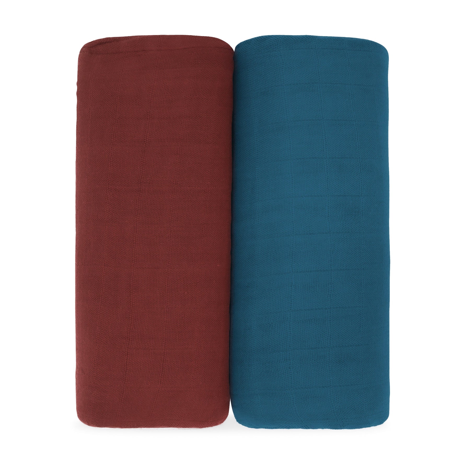Muslin Swaddle Blanket Set Two Pack Wine and Neptune Comfy Cubs Everetts Place: Online Boutique