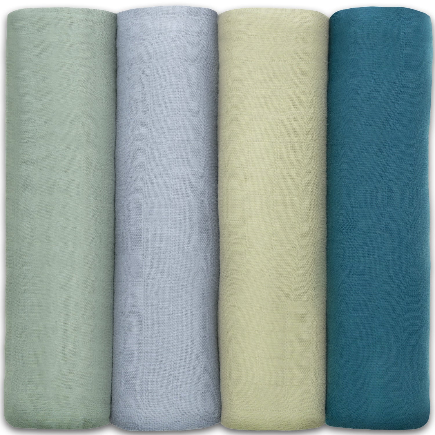 Muslin Swaddle Blankets 4 Sage Pacific Blue Fern Neptune Comfy Cubs Everetts Place: Online Boutique