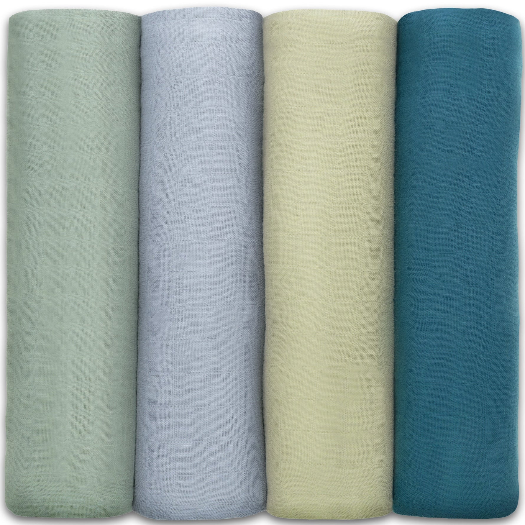 Muslin Swaddle Blankets 4 Sage Pacific Blue Fern Neptune Comfy Cubs Everetts Place: Online Boutique