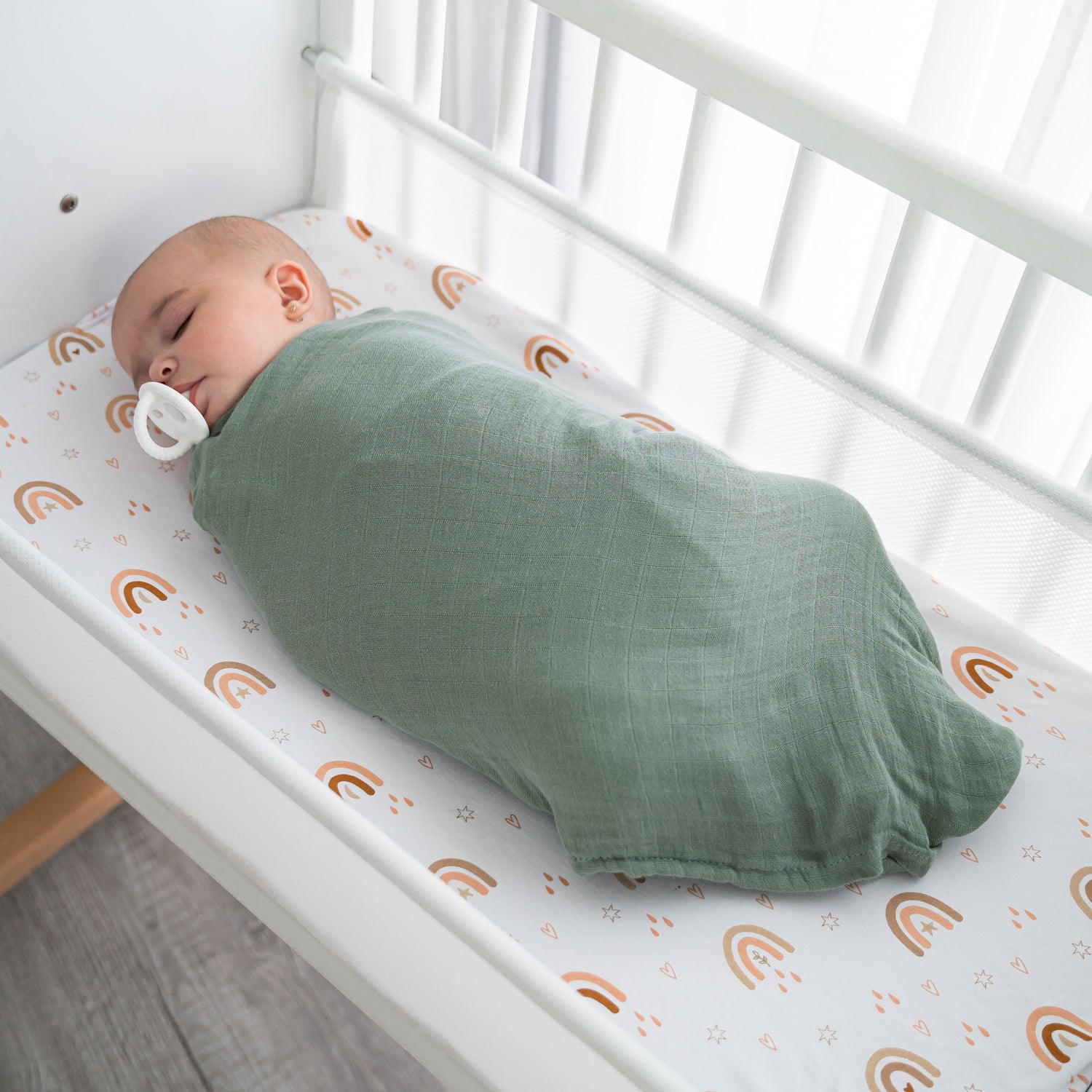 Muslin Swaddle Blankets Wine Neptune Fern Caramel 4 Pack Comfy Cubs Everetts Place: Online Boutique