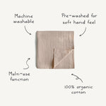Organic Cotton Muslin Swaddle Blanket by Mushie