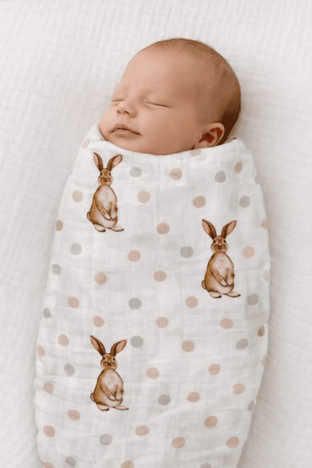 Muslin Swaddle, Bunny Polka Dot - Baby & Toddler Clothing, Child, Linens, Wrap, Pattern | Everetts Place