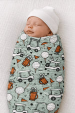 Muslin Swaddle, Golf - Baby & Toddler Clothing, Child, Pattern, Hat, Person | Everetts Place