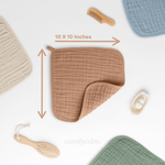 Muslin Washcloths For Baby Caramel By Comfy Cubs Bath Set Comfy Cubs Everetts Place: Online Boutique