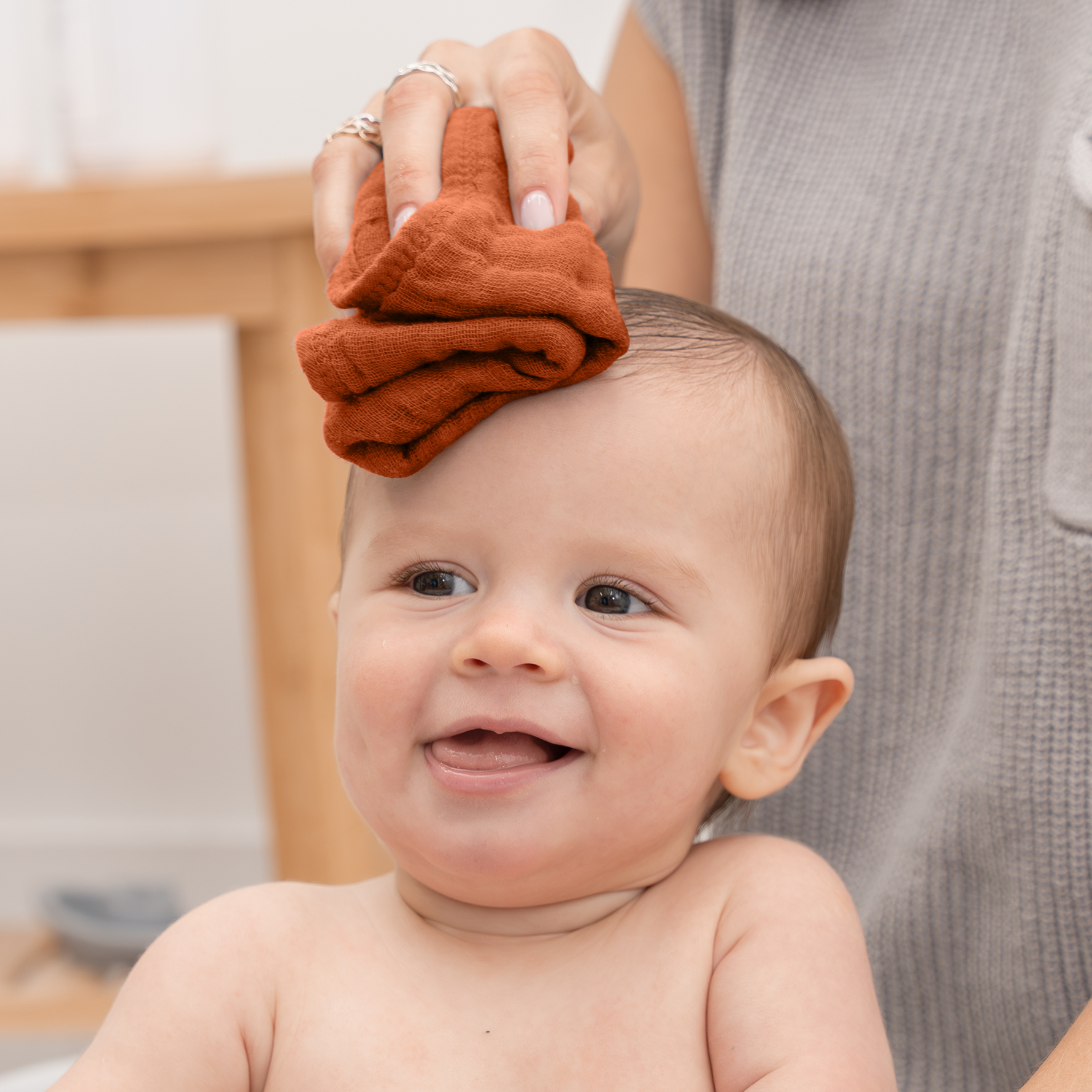 Muslin Washcloths Garnet Color Baby Bath Premium Cotton Comfy Cubs Everetts Place: Online Boutique