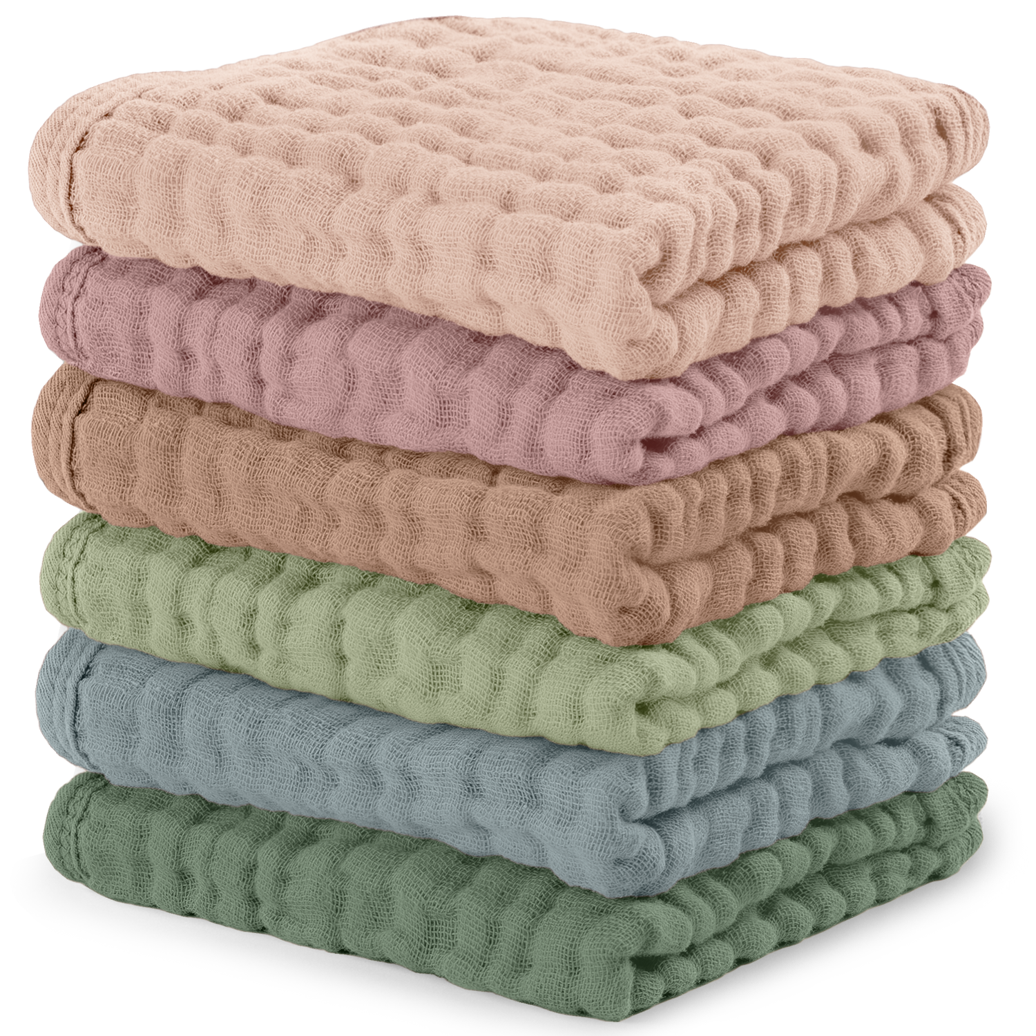 Muslin Washcloths Multicolor Baby Bath Essentials Comfy Cubs Comfy Cubs Everetts Place: Online Boutique 19.99