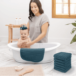 Comfy Cubs Muslin Washcloths Neptune For Baby Bath Time Essentials - Everetts Place Boutique - 