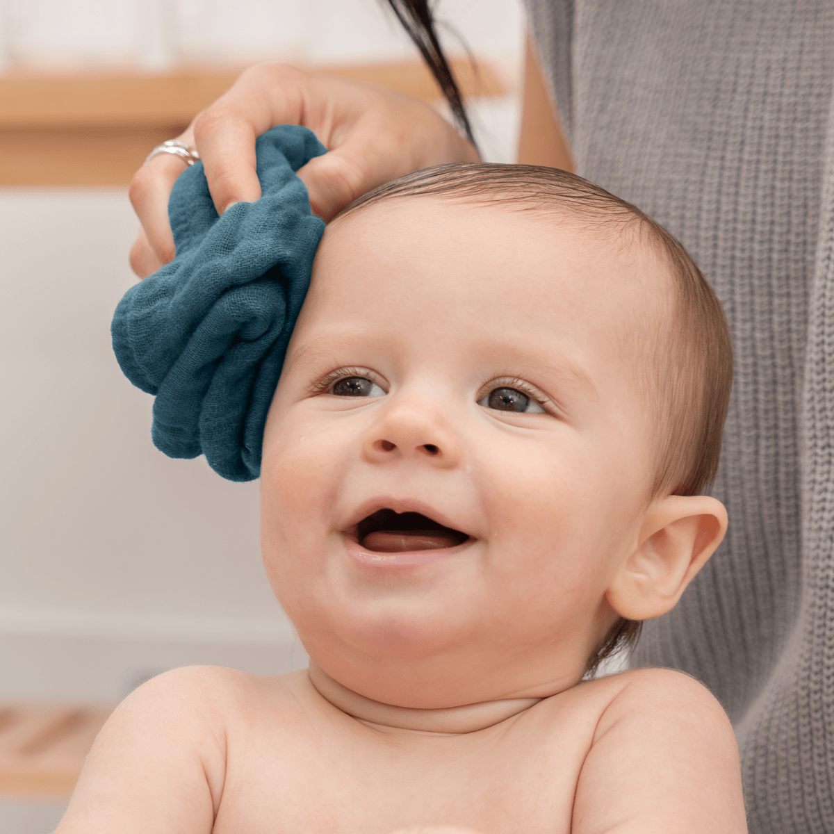 Comfy Cubs Muslin Washcloths Neptune For Baby Bath Time Essentials - Everetts Place Boutique - 