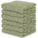 Muslin Washcloths Sage for Baby Bath Gentle Clean Soft Kids Comfy Cubs Everetts Place: Online Boutique 16.99