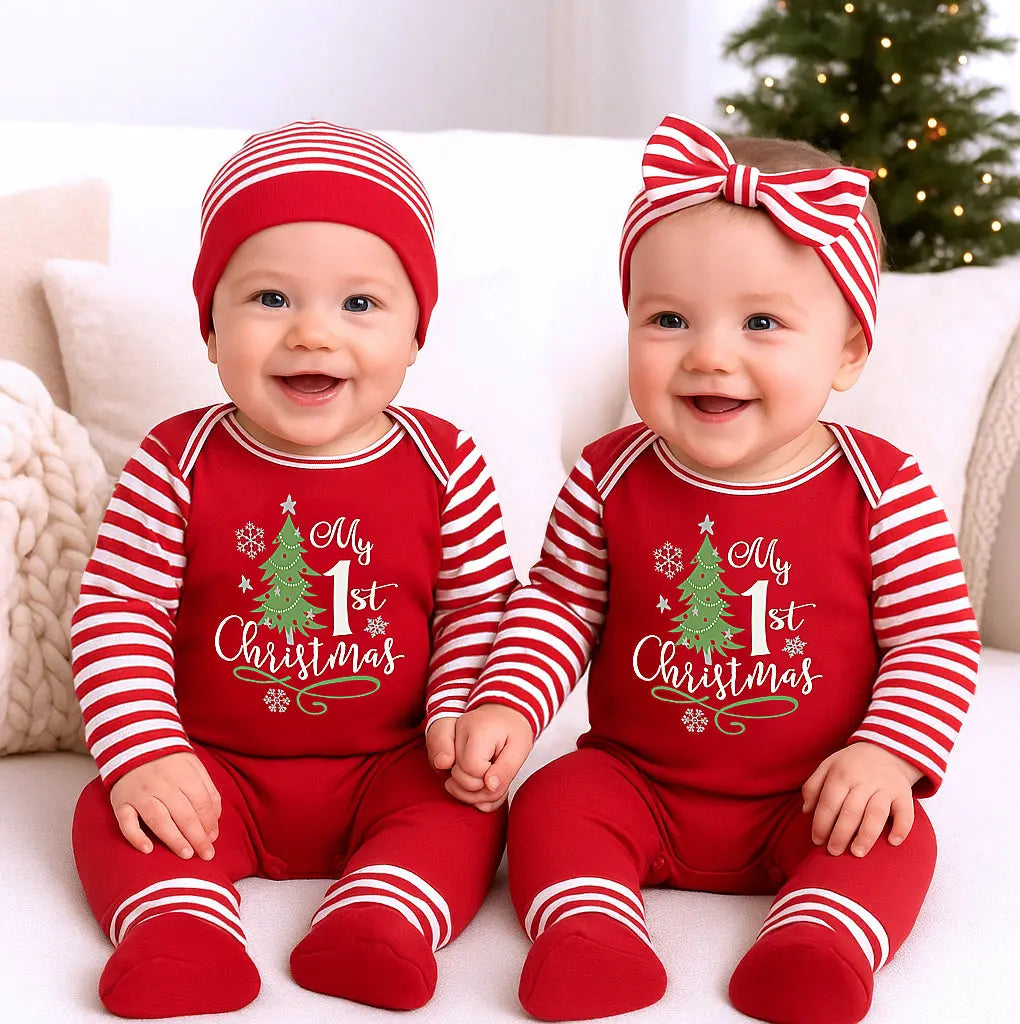 My 1st Christmas Cotton Romper Tesa Babe 