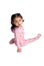 My First Lollipop Bamboo Onesie: Buttery Soft Pink Romper by Rayn’s Tiny Stitches