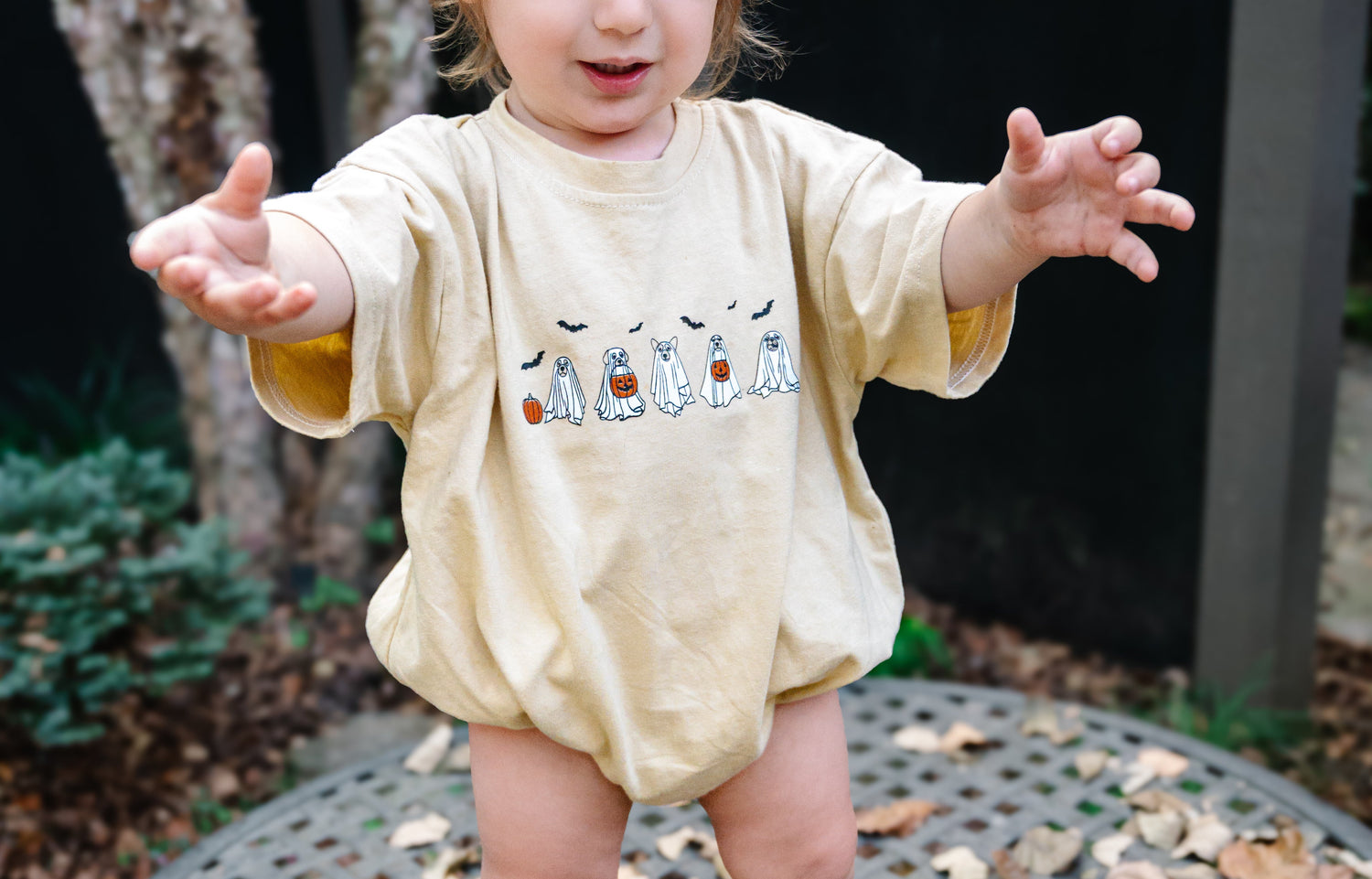 Halloween Ghost Dogs T-Shirt Romper