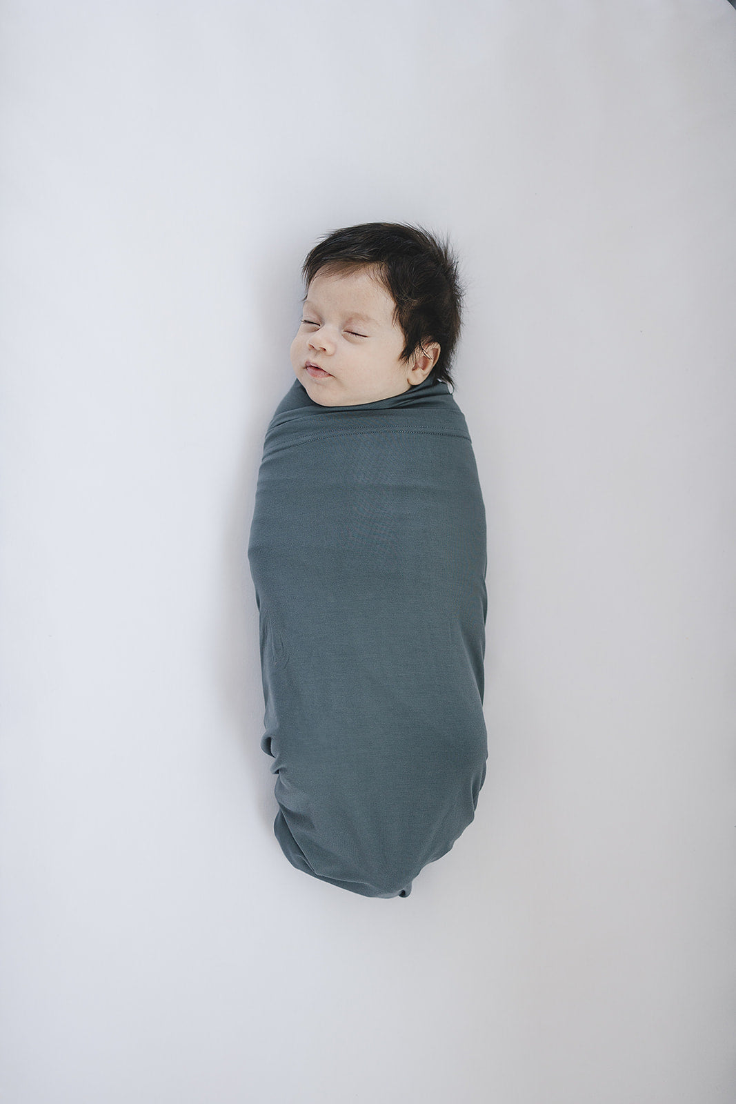 Charcoal Bamboo Stretch Swaddle Blanket by Mebie Baby