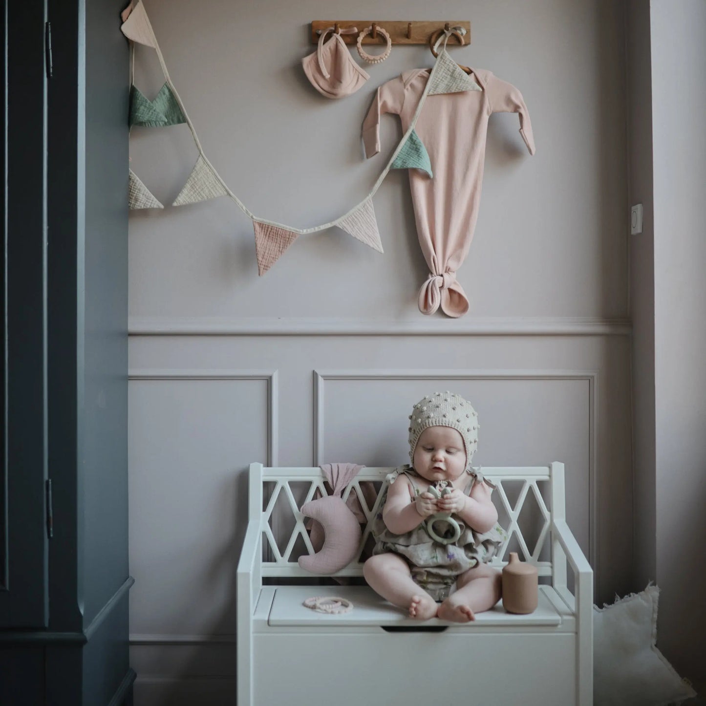 Moon Lovey Blanket Made from 100 Percent Organic Cotton for Babies and Toddlers Mushie