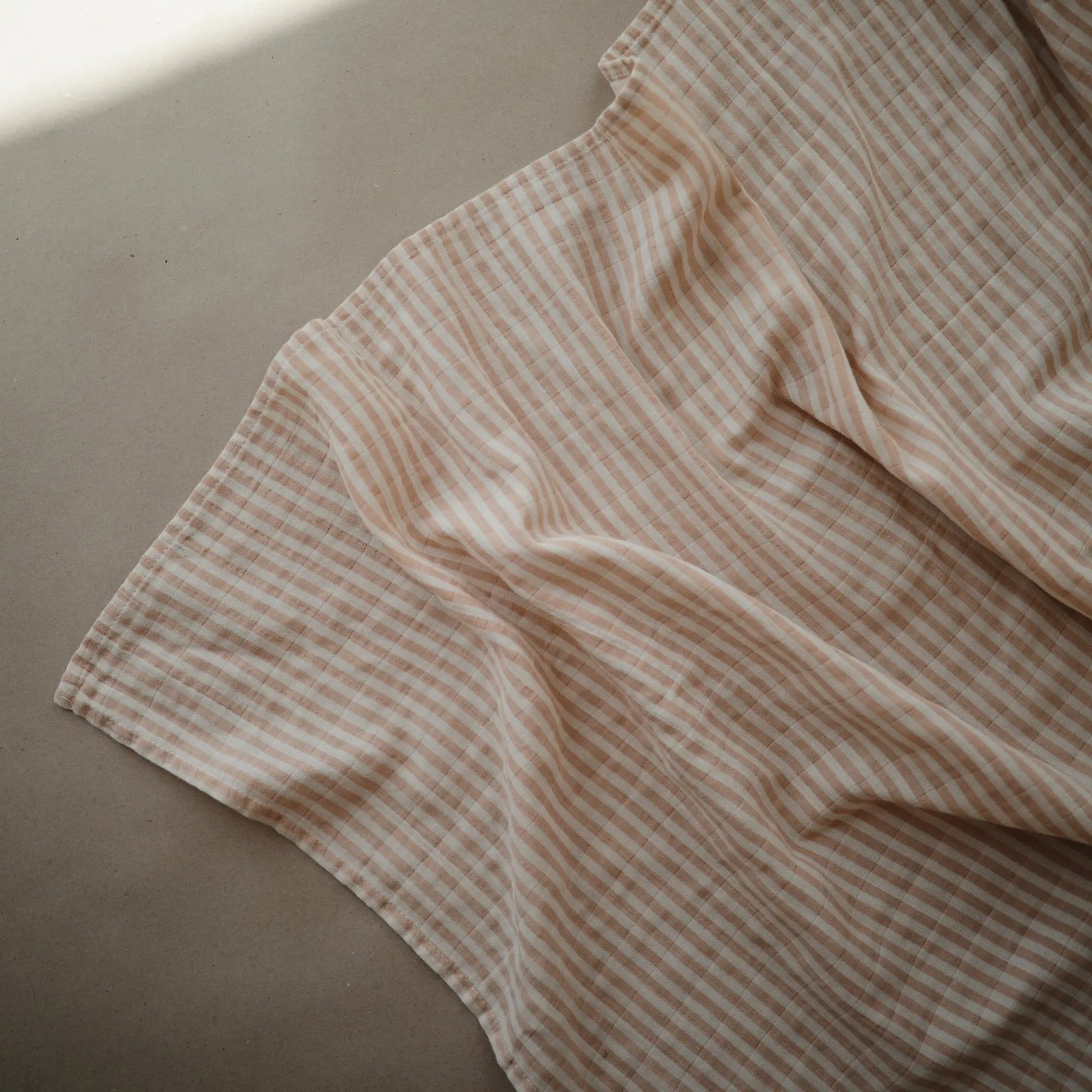 Organic Cotton Muslin Swaddle Blanket for Baby Cuddling and Nursing Mushie