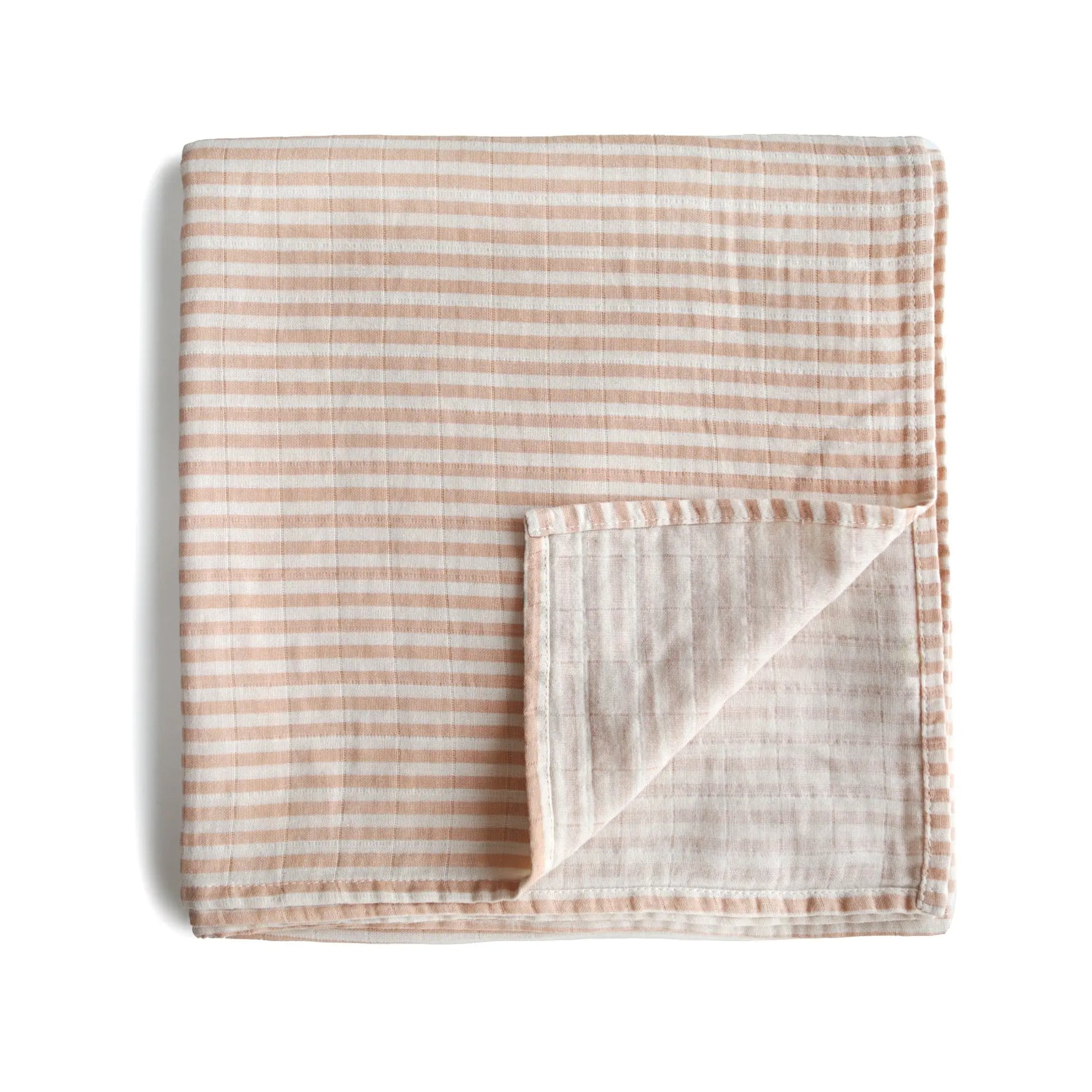 Mushie Organic Cotton Muslin Swaddle Blanket for Baby Cuddling and Nursing - Baby & Toddler > Swaddling & Receiving Blankets Swaddle