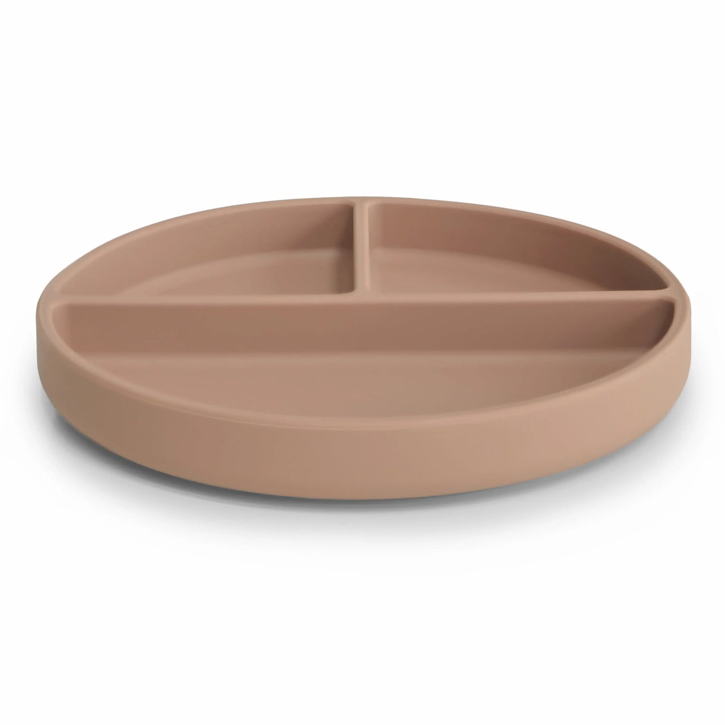 Silicone Suction Plate for Babies Food Grade Safe Design Minimizes Spills Mushie