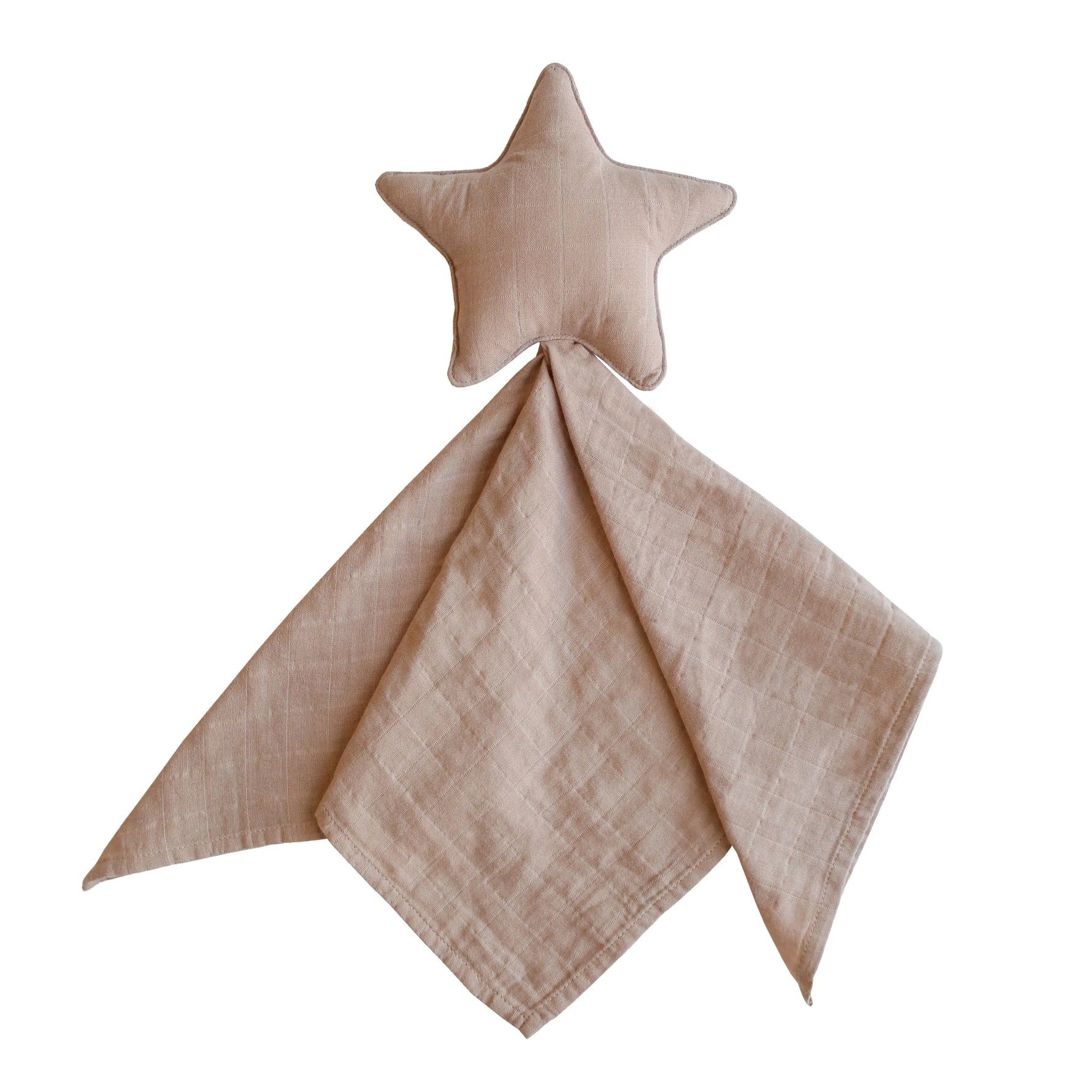 Mushie Star Lovey Blanket Made From 100 Percent Organic Cotton Soft Colors - Home & Garden > Linens & Bedding > Bedding > Blankets Blanket
