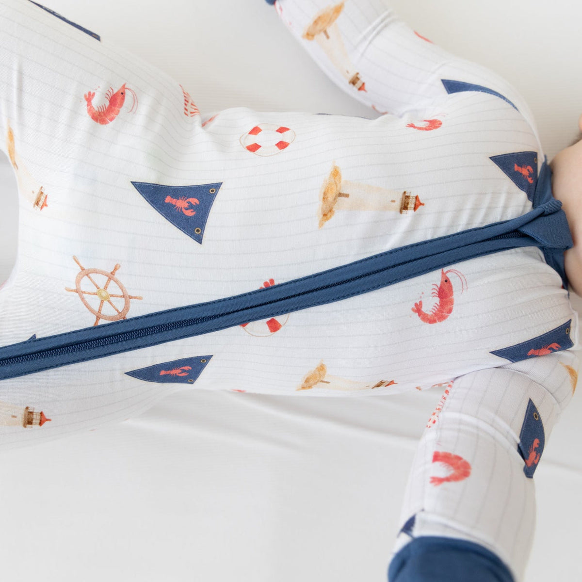 Nautical Baby PJs by Monkeeroos