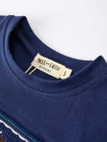 Navy Christmas Boys Set With Santa Sleigh Celebration Rylee Faith Designs Everetts Place: Online Boutique