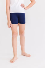 Mila & Rose ® Navy Twirl Shorts For Girls High Waisted Layering Essentials - Everetts Place Boutique - 