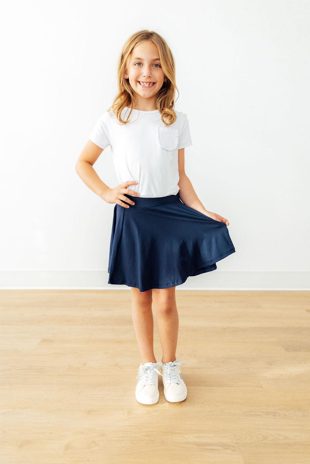 Navy Twirl Skort by Mila & Rose ® at Everetts Place