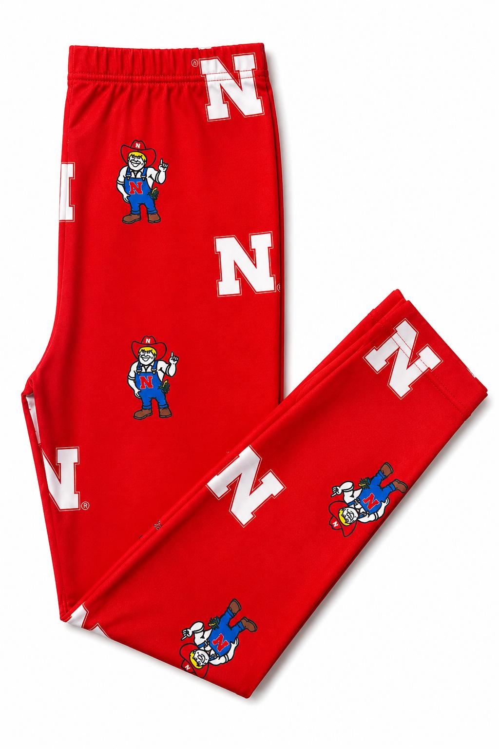 Nebraska Red Herbie Husker Leggings by Mila & Rose ® at Everetts Place