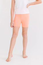 Neon Coral Twirl Shorts High Waisted Layering For Dresses Mila & Rose ® Everetts Place: Online Boutique